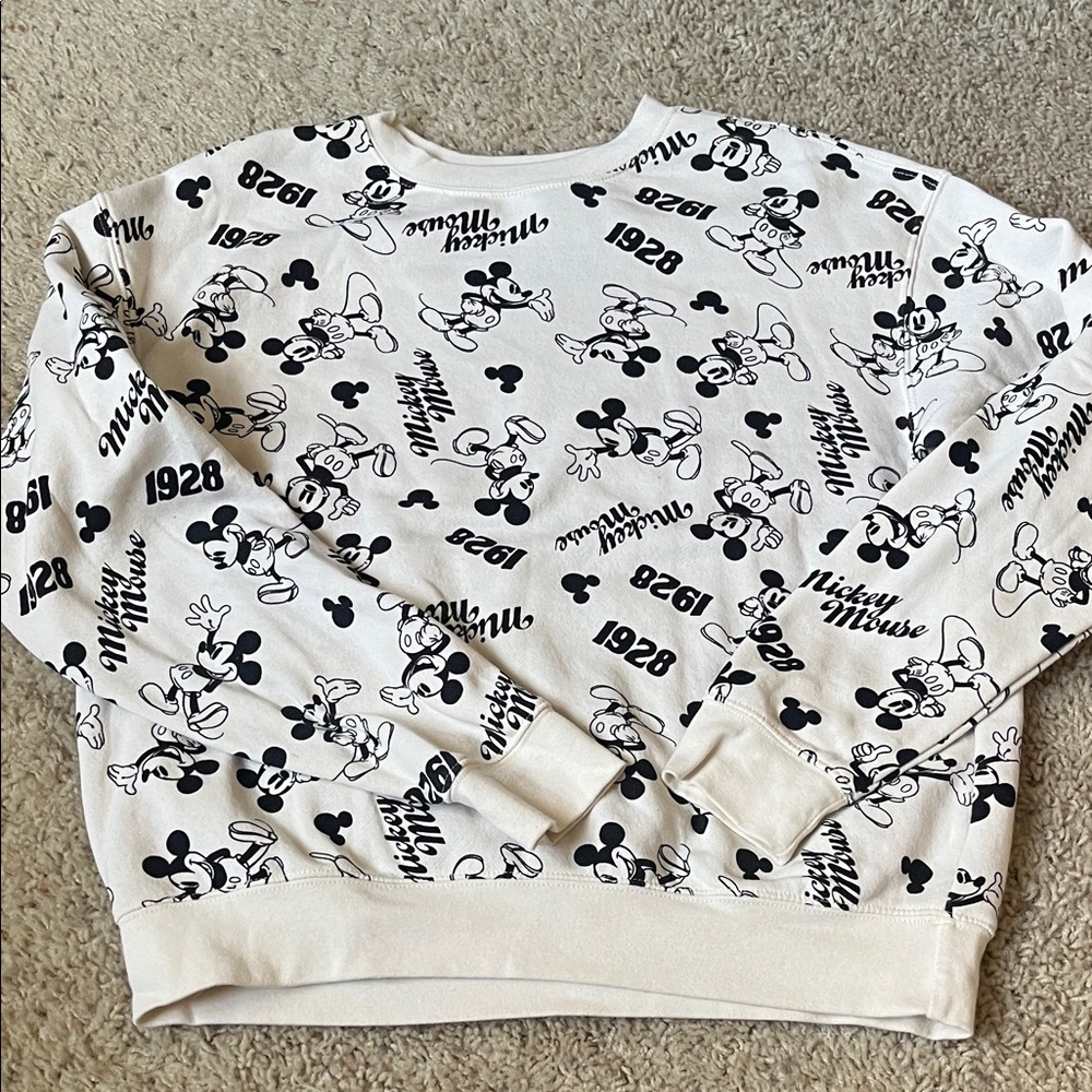Disney Mickey Mouse Cream Sweatshirt